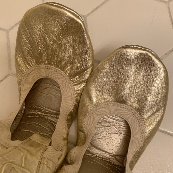 J. Loren Metallic Gold Flats - Picture 2 of 8
